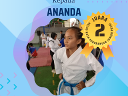 Juara 2 Karate Kelas Kata Perorangan Junior Putri RORKI